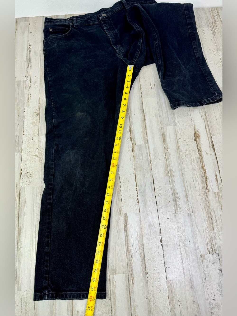 Wrangler Jeans Mens 40x32 Stretch Denim Black Pants - Picture 8 of 11